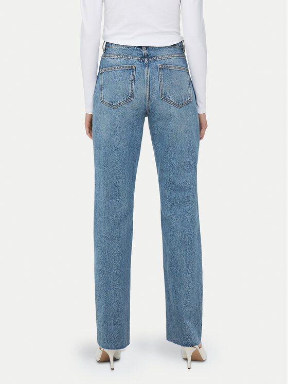 ONLY ONLY Blugi Riley 15315031 Albastru Straight Fit