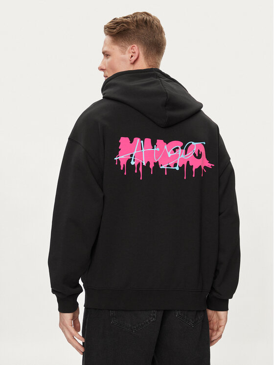 HUGO Hugo Світшот Dreezes 50509979 Чорний Oversize