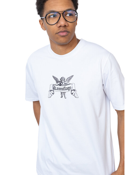 Kamuflage Kamuflage T-Shirt Hellfire Biały Oversize