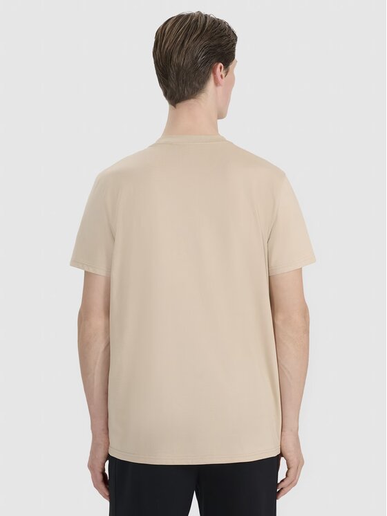 4F 4F T-Shirt SS MIDSHOP TEXTILE Brązowy jasny Regular Fit