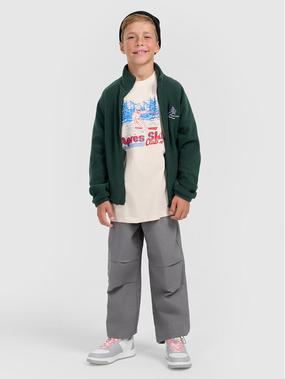 4F 4F T-Shirt APRES SKI Biały Loose Fit