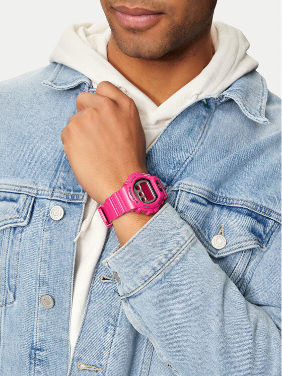G-Shock G-Shock Zegarek DW-6900RCS-4ER Różowy