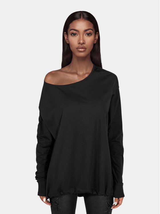 MADE BY SOCIETY MADE BY SOCIETY T-Shirt TRICOU SIDE FALL - T27831 Czarny Basic Fit