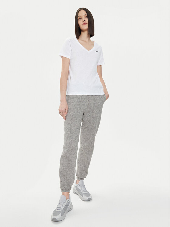4F 4F T-krekls 4FWSS24TTSHF1162 Balts Regular Fit