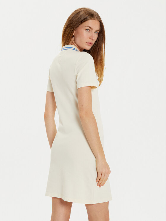 Tommy Hilfiger Tommy Hilfiger Každodenné šaty Varsity WW0WW43841 Béžová Slim Fit