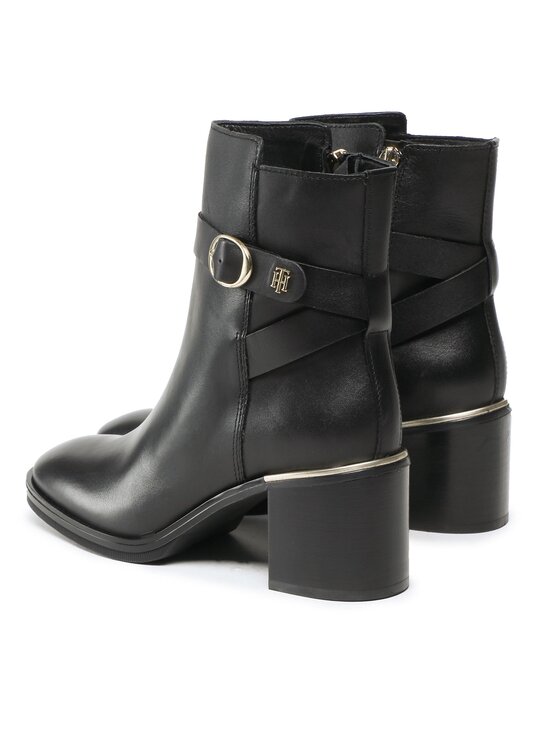 Tommy Hilfiger Tommy Hilfiger Μποτάκια Belt Heeled FW0FW06766 Μαύρο