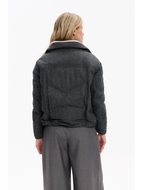 Deni Cler Milano Deni Cler Milano Kurtka przejściowa T-DC-9072-F5-90-80-1 Szary Regular Fit