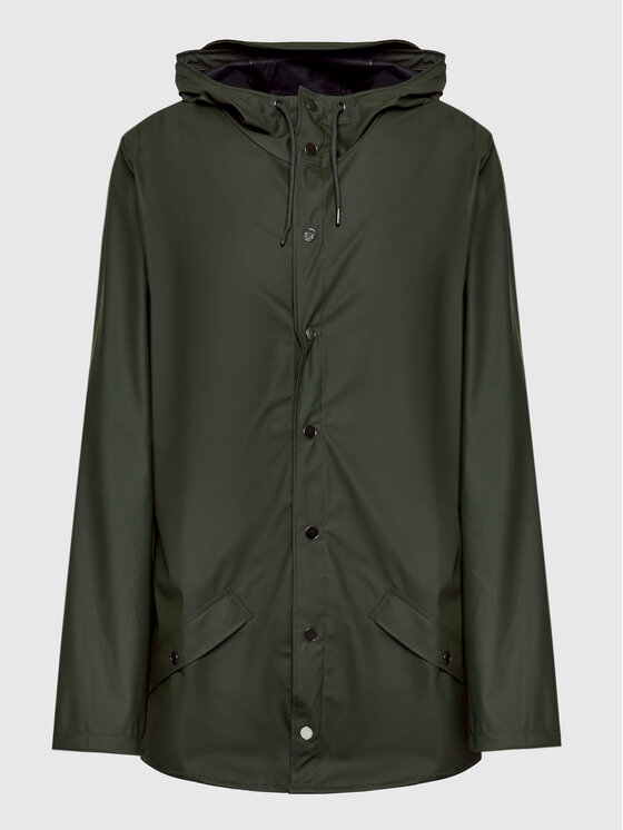 Rains Rains Nepremokavá bunda Unisex 12010 Zelená Regular Fit