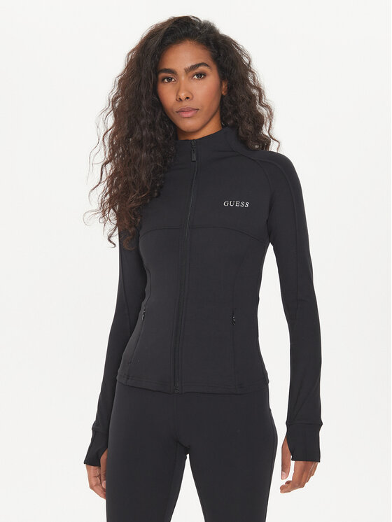 Guess Guess Sweatshirt Marika V4YP12 KCD02 Schwarz Regular Fit
