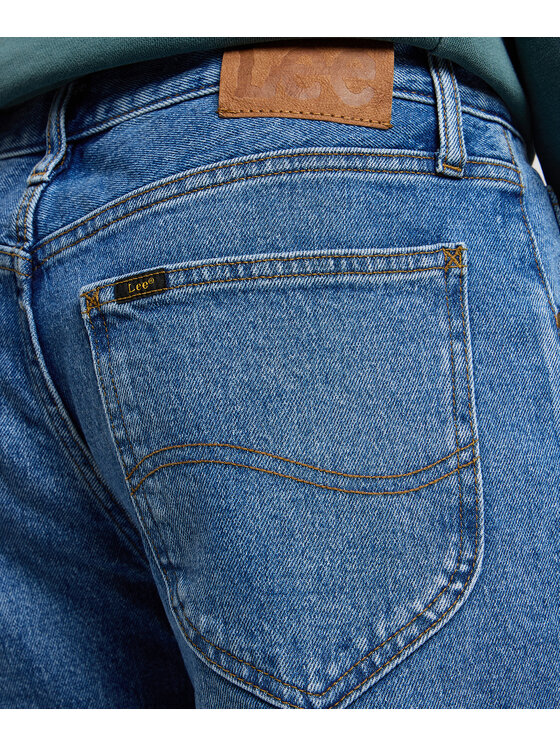 Lee Lee Jeansy 112350599 Niebieski Loose Fit