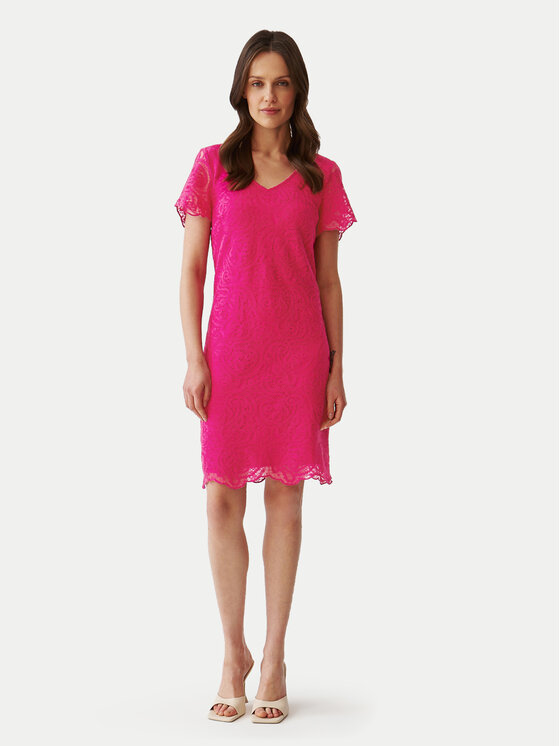 Tatuum Tatuum Коктейлна рокля Sono T2406.204 Розов Regular Fit