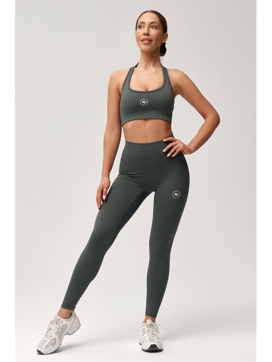 ROUGH RADICAL ROUGH RADICAL Legginsy ZOYA PUSH-UP Zielony ciemny Slim Fit