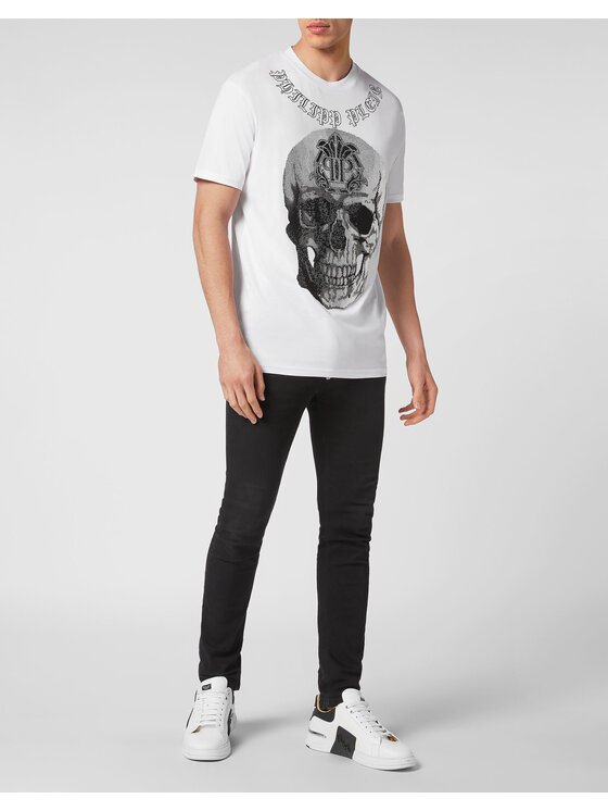 PHILIPP PLEIN PHILIPP PLEIN T-Shirt 943 Biały Regular Fit