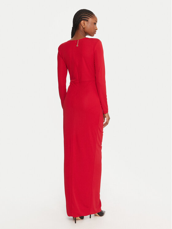 Fracomina Fracomina Abendkleid FQ25WD3006W62601 Dunkelrot Slim Fit