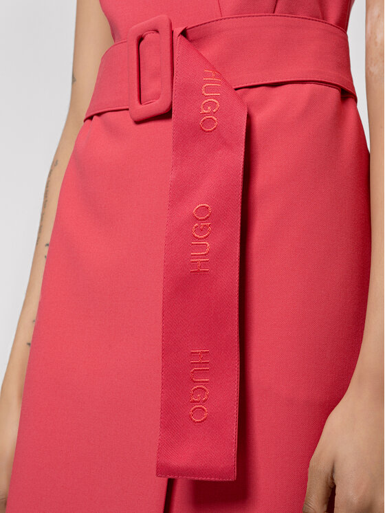 HUGO Hugo Koktel haljina Kamure 50450196 Ružičasta Slim Fit
