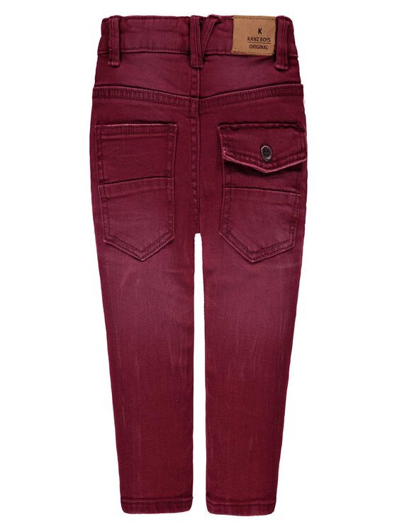 Kanz Kanz Spodnie materiałowe 1723674-2221 Czerwony Basic Fit
