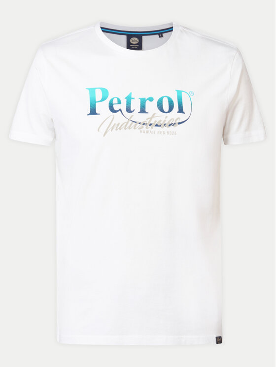 Petrol Industries Petrol Industries Tričko M-1040-TSR634 Biela Regular Fit