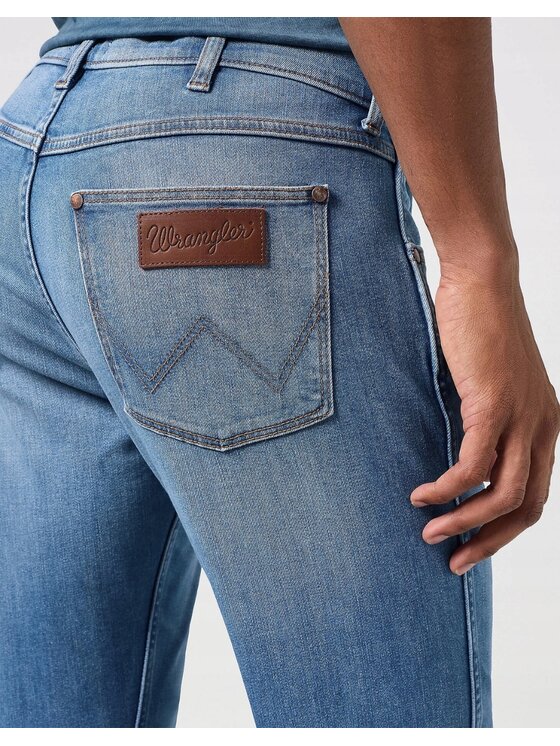 Wrangler Wrangler Jeansy Greensboro Niebieski Regular Fit