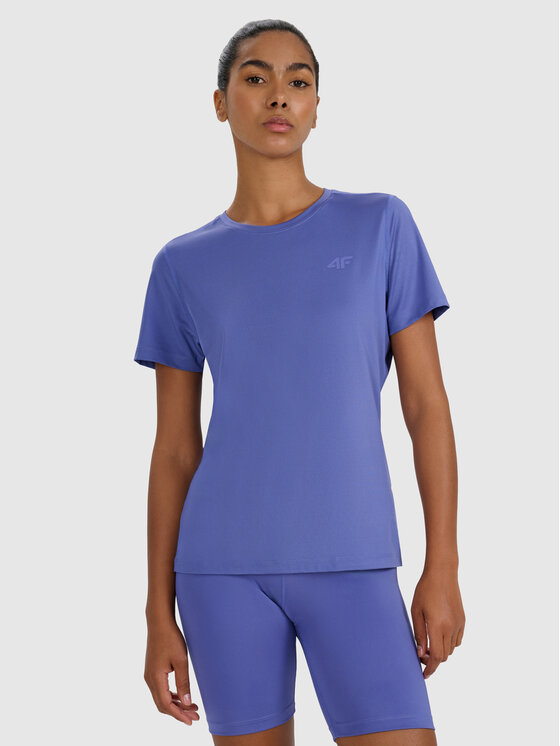 4F 4F Koszulka techniczna MULTI ACTIVE Granatowy Regular Fit