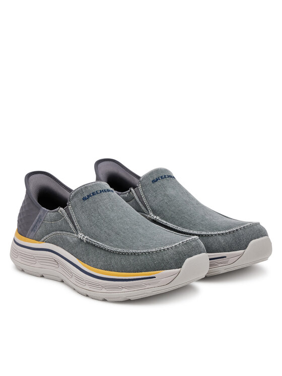 Skechers Skechers Félcipő Remaxed-Fenick 204839/CHAR Szürke
