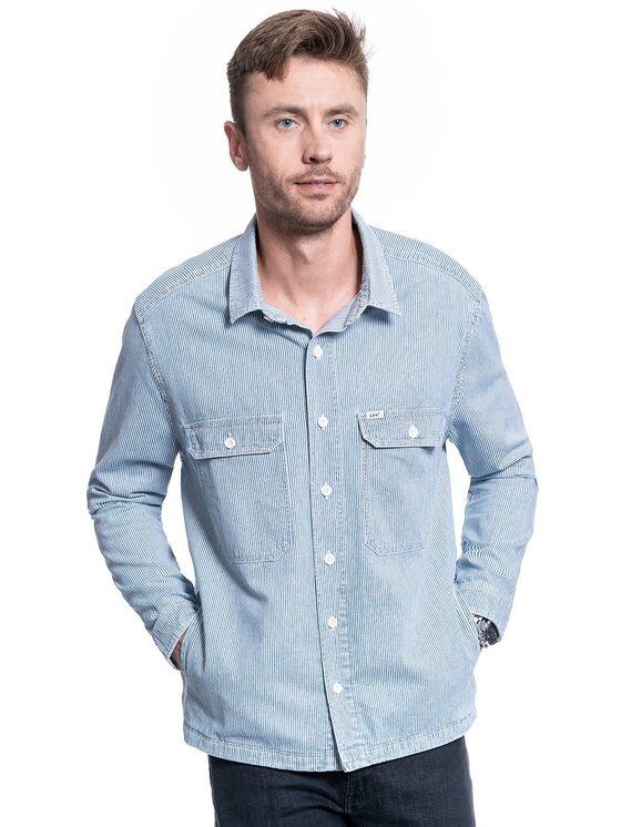Lee Lee Koszula WORKWEAR OVERSHIRT Niebieski Regular Fit