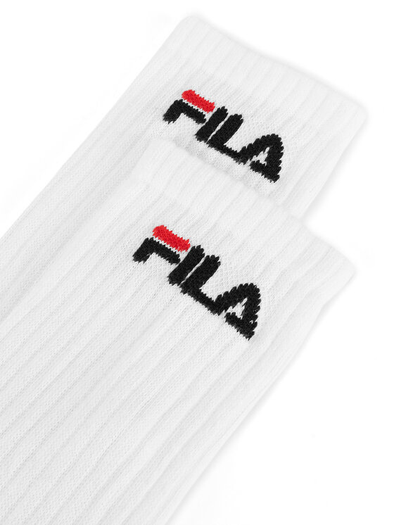 Fila Fila Muške visoke čarape F4401-AW24 (2-pack) Bijela