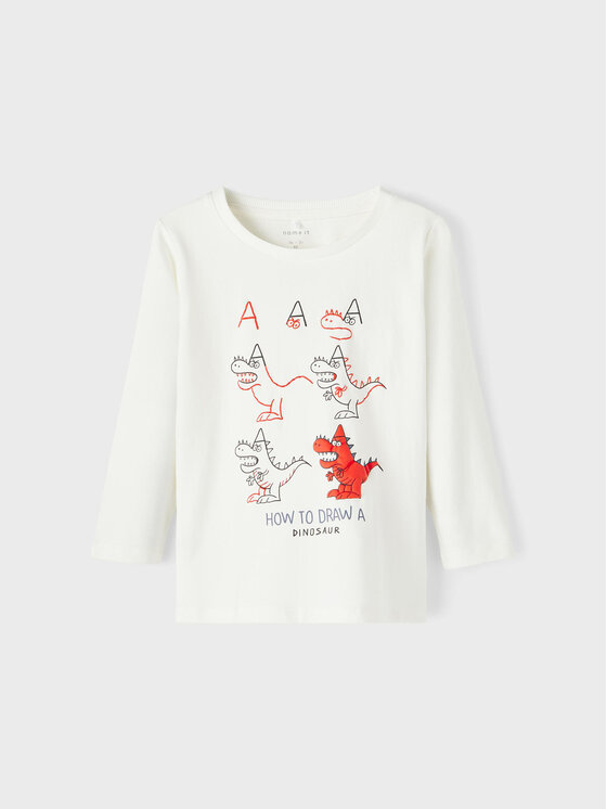 NAME IT NAME IT Μπλουζάκι 13212872 Λευκό Regular Fit
