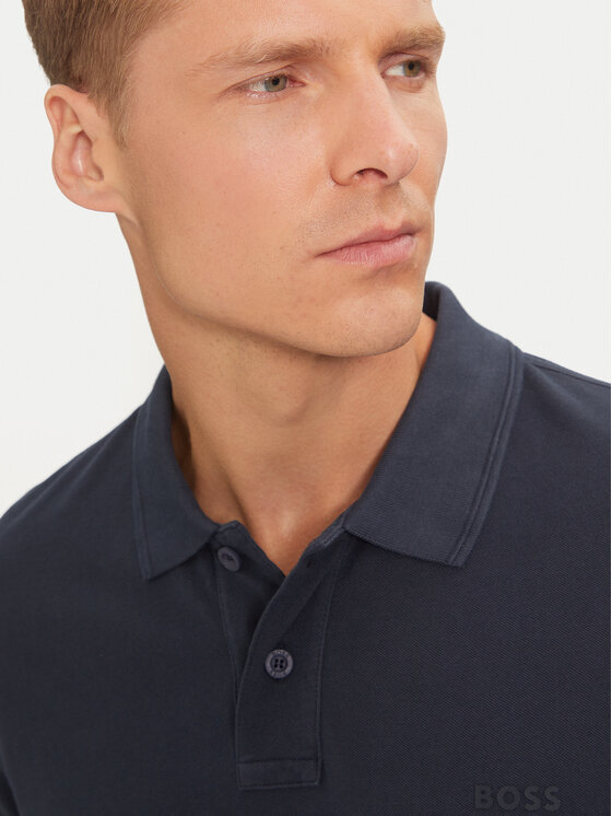 BOSS Boss Polo Prime 50507813 Granatowy Regular Fit