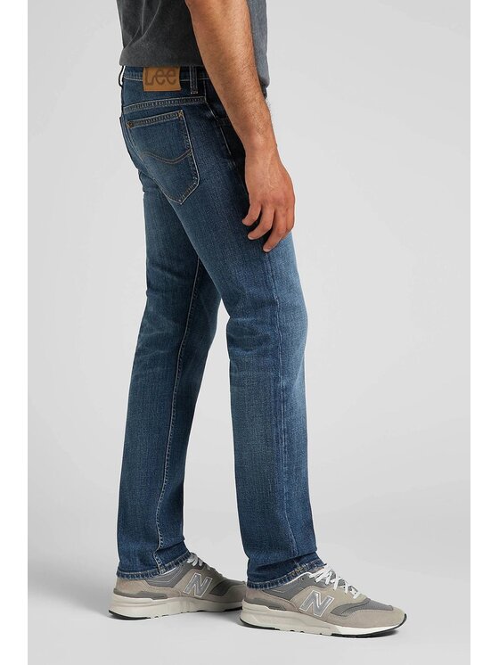 Lee Lee Jeansy RIDER Niebieski Slim Fit