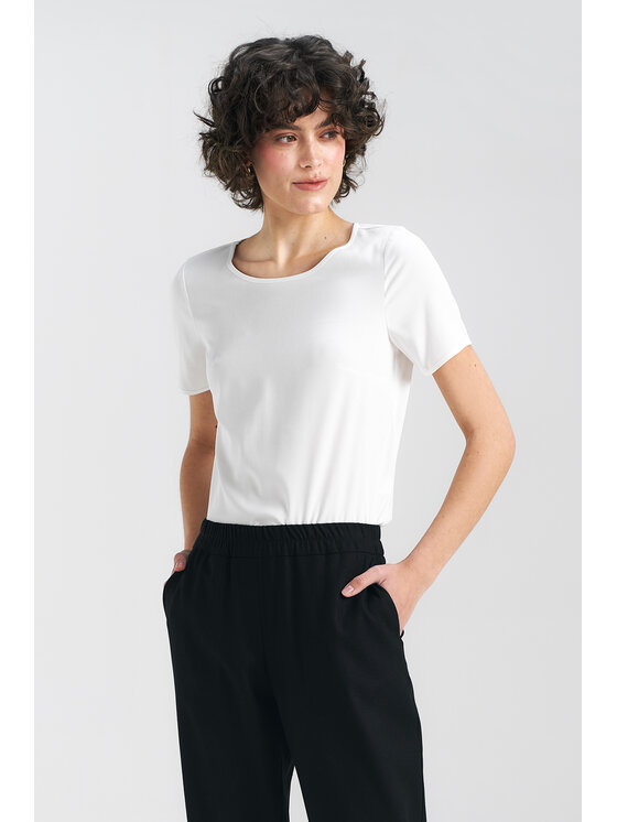 NIFE NIFE Halenka B160 Écru Regular Fit