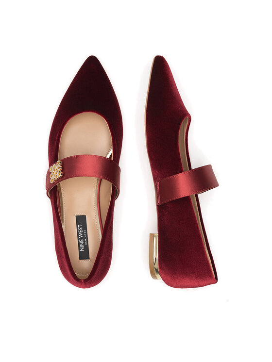 Nine West Nine West Ballerinas 8168-1 Dunkelrot