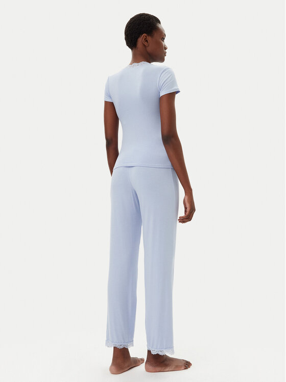 Hunkemöller Hunkemöller Pidžama Nanna 301484 Plava Regular Fit