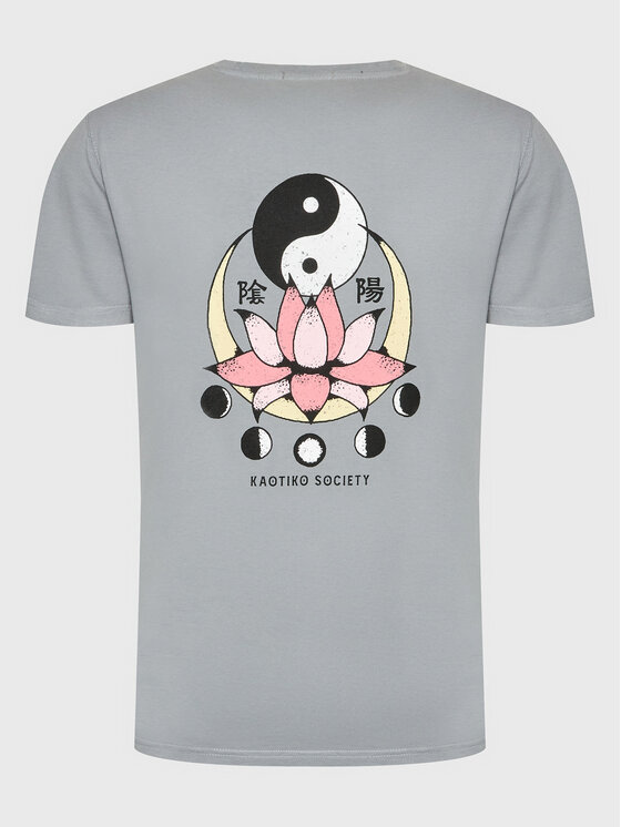 T-shirt Lotus Ying Yang AL013-01-G002 Grigio