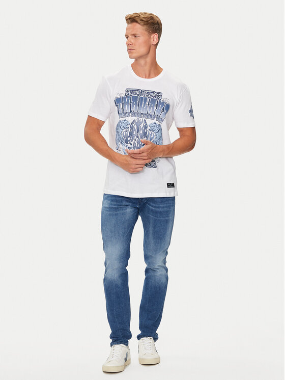 Brave Soul Brave Soul T-Shirt MTS-149SKEN Biały Regular Fit