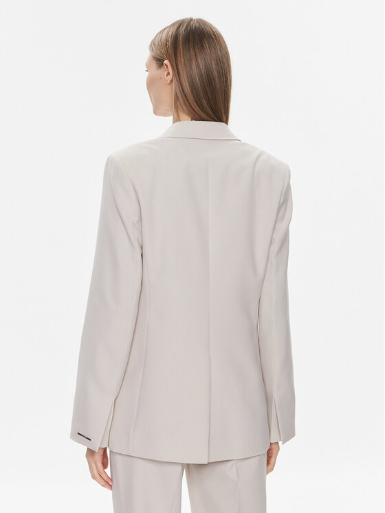 Calvin Klein Calvin Klein Marynarka Essential K20K206477 Szary Regular Fit