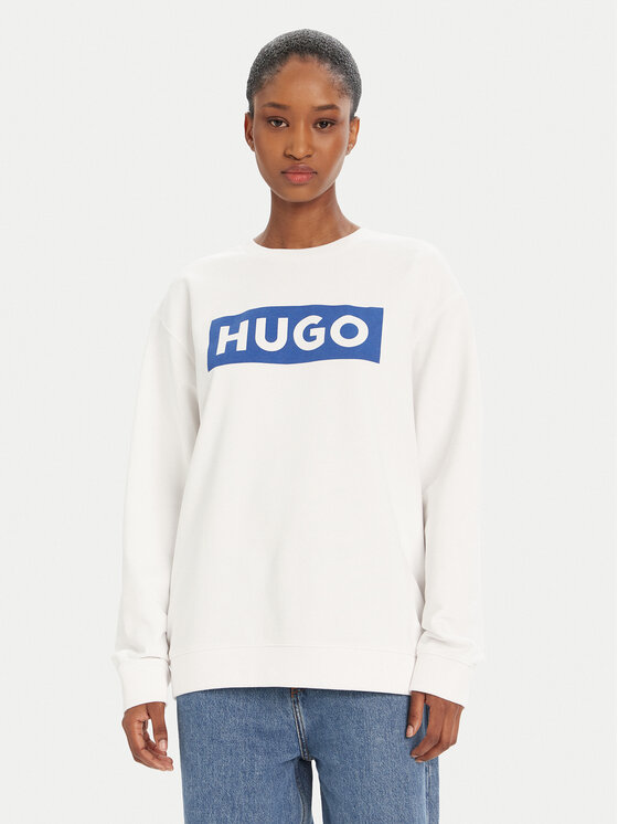 HUGO HUGO Pulóver Classic 50522425 Fehér Relaxed Fit