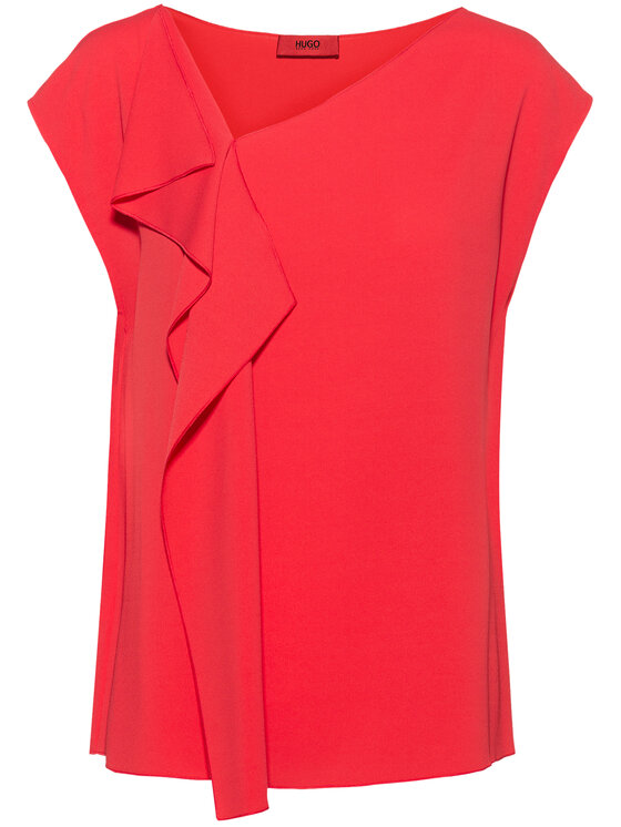 HUGO Hugo Särkpluus Cilane-1 50430654 Punane Relaxed Fit