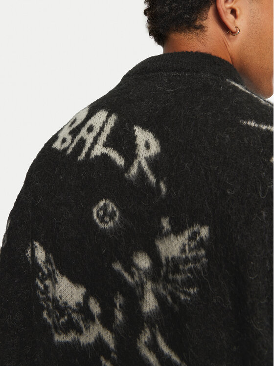 BALR. BALR. Kardigan B1276.1002.102 Czarny Box Fit