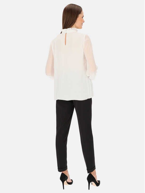 L’AF L’AF Bluzka Laura Biały Slim Fit