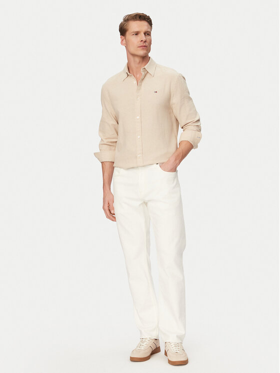 Tommy Jeans Tommy Jeans Camicia DM0DM22761 Beige chiaro Regular Fit