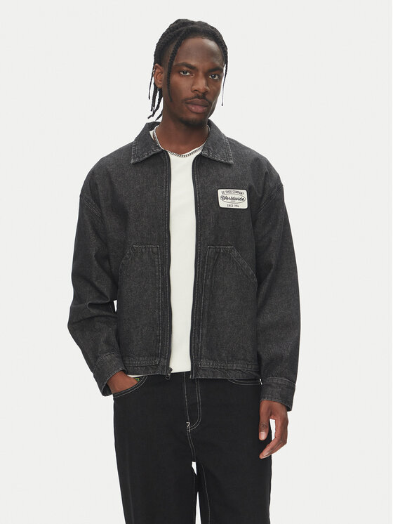 DC Shoes Kurtka jeansowa Pit Crew Jacket ADYJK03206 Czarny Boxy Fit