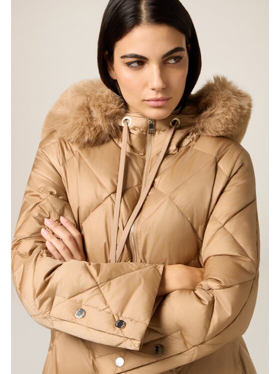 Oltre Oltre Giubbotto piumino F832R001445N012 Écru A-Line Fit