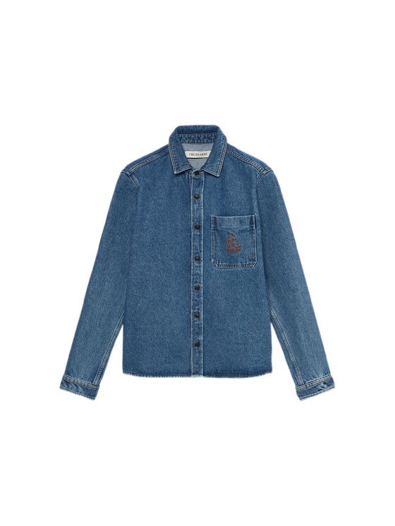 Trussardi Trussardi Camicia 54038000018N034 Celeste Regular Fit