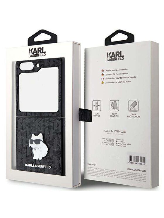KARL LAGERFELD KARL LAGERFELD Etui na telefon Samsung Galaxy Z Flip5 Czarny