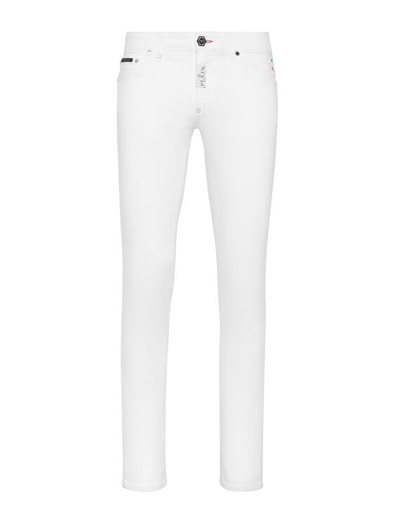 PHILIPP PLEIN PHILIPP PLEIN Jeansy 1197 Biały Regular Fit