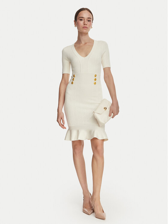 Marciano Guess Marciano Guess Трикотажна сукня G6YK18 Z1012 Кремовий Slim Fit