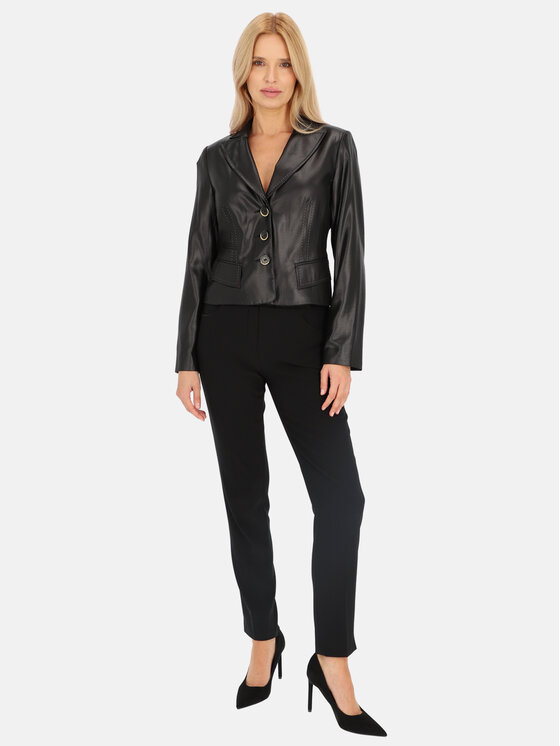 Potis & Verso Potis & Verso Marynarka Rado Czarny Regular Fit
