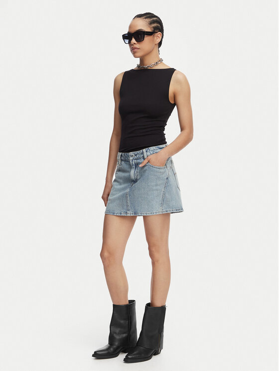 G-Star Raw G-Star Raw Джинсова спідниця Cinch D28409-E352 Голубий Regular Fit