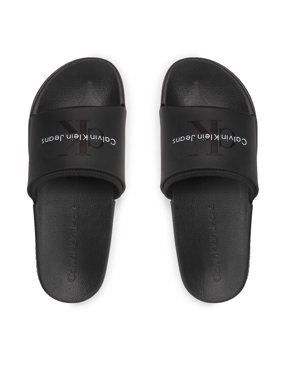 Calvin Klein Jeans Calvin Klein Jeans Nazouváky Slide Monogram Tpu YM0YM00361 Černá