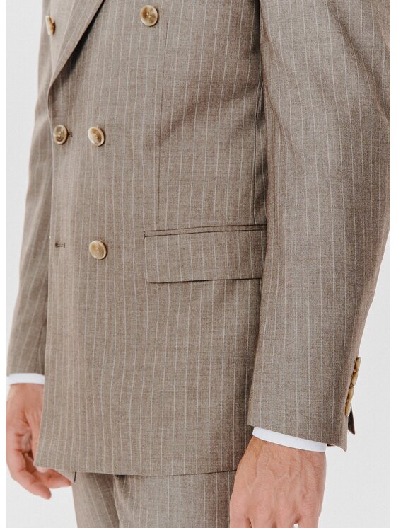 Pako Lorente Pako Lorente Marynarka P24WF-3G-004 Beżowy Slim Fit